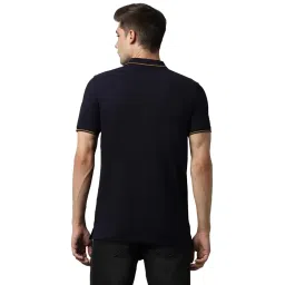 louis philippe Men's Premium Solid Polo T-Shirt Slim fit with Color Fastness image 2