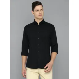 Louis Philippe Sport Black Cotton Slim Fit Shirt-picture-39