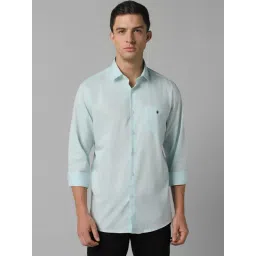 Louis Philippe Sport Blue Cotton Regular Fit Shirts-picture-27