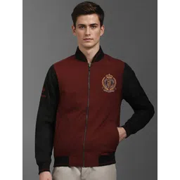 Louis Philippe Sport Graphic Embroidered Mandarin Collar Open Front Jacket-picture-34
