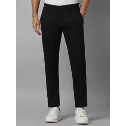 Louis Philippe Sport Men Black Slim Fit Cotton Regular Trousers-picture-12