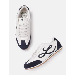 Louis Philippe Sport Men Colourblocked Leather Everyday Sneakers with Brand Logo Detail-picture-22