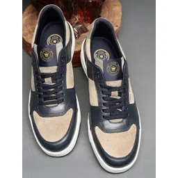Louis Philippe Sport Men Colourblocked Leather Sneakers-picture-29