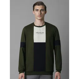 Louis Philippe Sport Men Colourblocked Pure Cotton Sweatshirt-picture-15