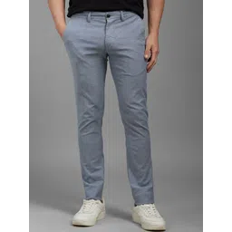 Louis Philippe Sport Men CottonMid-Rise Super Slim Fit Trousers-picture-28