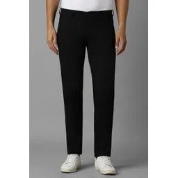 louis philippe sport Men Slim Fit Black Cotton Blend Trousers-picture-13