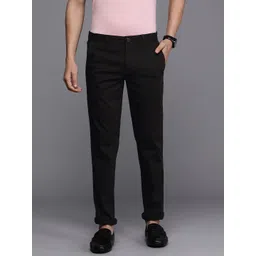 Louis Philippe Sport Men Solid Slim Fit Trousers-picture-38