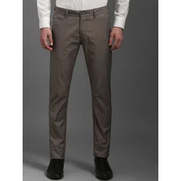 Louis Philippe Sport Men Striped Super Slim Fit Mid-Rise Trousers-picture-30