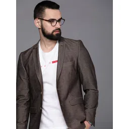 Louis Philippe Sport Men Super Slim Fit Single-Breasted Casual Blazer-picture-15