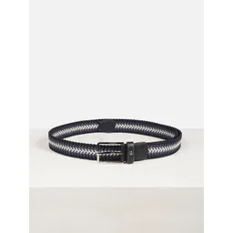 Louis Philippe Sport Men Tang Closure Stretchable Braided Leather Casual Belt image 1