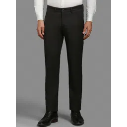 Louis Philippe Sport Men Textured Slim Fit Formal Trousers-picture-33