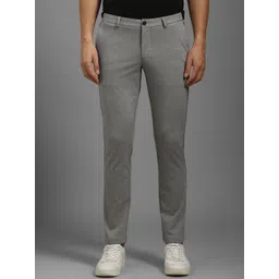 Louis Philippe Sport Men Textured Slim Fit Trousers-picture-32