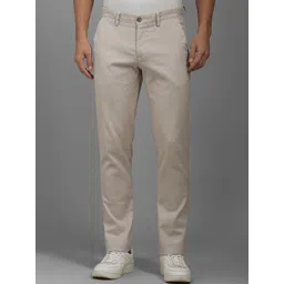 Louis Philippe Sport Men Textured Slim Fit Trousers-image-39