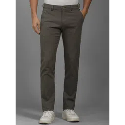 Louis Philippe Sport Men Textured Slim Fit Trousers-picture-26