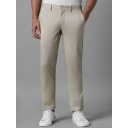Louis Philippe Sport Men Textured Slim Fit Trousers-picture-37