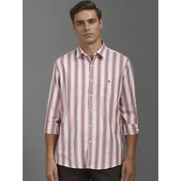 Louis Philippe Sport Men Vertical Striped Slim Fit Pure Cotton Casual Shirt-picture-16