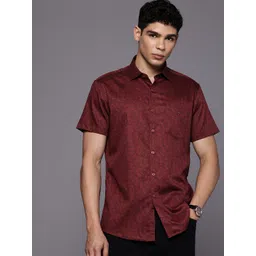 Louis Philippe Sport Pure Cotton Slim Fit Paisley Printed Casual Shirt-picture-37