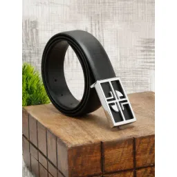 Louis Stitch Black Textured Leather Formal Belt for Men-picture-28