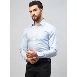 Louis Stitch Blue Cotton Regular Fit Checks Shirt-picture-30