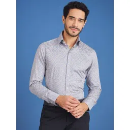 Louis Stitch Blue Cotton Regular Fit Printed Shirt-picture-24