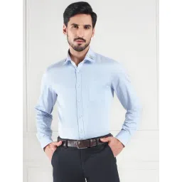 Louis Stitch Blue Cotton Regular Fit Shirt-picture-27
