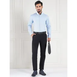 Louis Stitch Blue Cotton Regular Fit Texture Shirt image 5