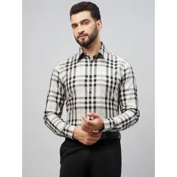 Louis Stitch Brown Cotton Regular Fit Checks Shirt-picture-27