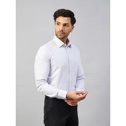 LOUIS STITCH Comfort Opaque Micro Checked Cotton Formal Shirt-picture-22