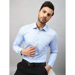 LOUIS STITCH Comfort Striped Cotton Formal Shirt-picture-30