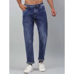 Louis Stitch Dark Navy Blue Comfort Fit Jeans-picture-15