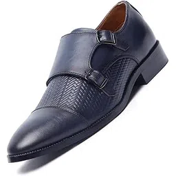 louis stitch Formal Shoes for Men | Italian Leather Double Monk Strap Handcrafted Shoes | Stylish Lace-Up Business, Formal, Shoes (LSEUWEDMBU)-picture-22