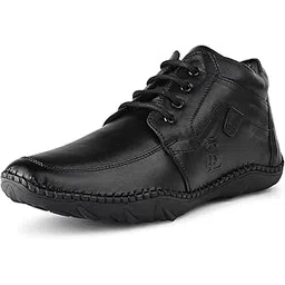 louis stitch Genuine Leather Formal Shoes for Men | Ultra Lightweight and Flexible Rubber Sole Men’s Lace Up Formal Shoes | Mid-Ankle Derby Shoes for Men | LSAXCK |-picture-11