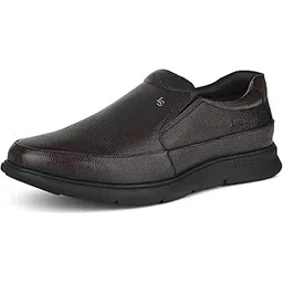 louis stitch Genuine Leather Shoes for Men | Lightweight Eva Sole| Brown Comfortable Slip on Shoes | LSLXPDMCBB |-picture-50