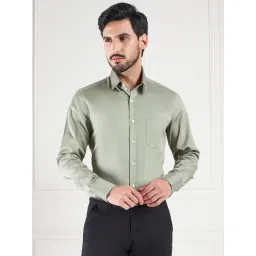 Louis Stitch Green Cotton Regular Fit Shirt-picture-32