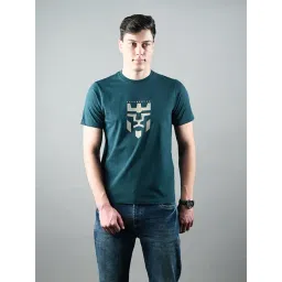 Louis Stitch Green Regular Fit Printed T-Shirt-picture-31