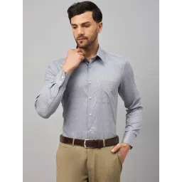 Louis Stitch Grey Cotton Regular Fit Checks Shirt-picture-26