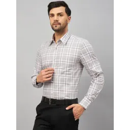 Louis Stitch Grey Cotton Regular Fit Checks Shirt-picture-33