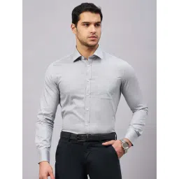 Louis Stitch Grey Cotton Regular Fit Printed Shirt-picture-27