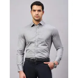 Louis Stitch Grey Cotton Regular Fit Printed Shirt-picture-31