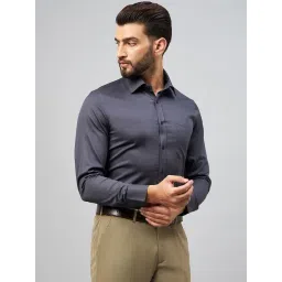 Louis Stitch Grey Cotton Regular Fit Shirt-picture-23