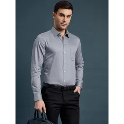 Louis Stitch Grey Cotton Regular Fit Shirt-picture-18