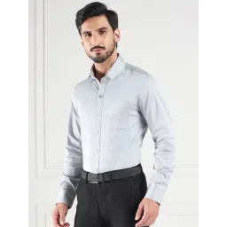 Louis Stitch Grey Cotton Regular Fit Shirt-picture-15