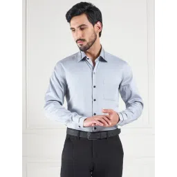 Louis Stitch Grey Cotton Regular Fit Shirt-picture-17