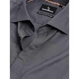 Louis Stitch Grey Cotton Regular Fit Shirt image 4