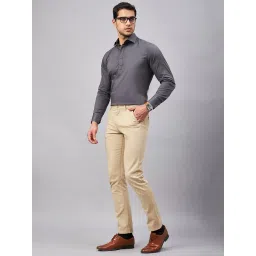 Louis Stitch Grey Cotton Regular Fit Shirt image 5