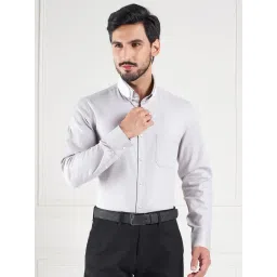 Louis Stitch Grey Cotton Regular Fit Texture Shirt-picture-38