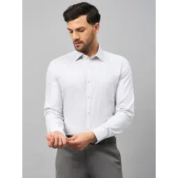 Louis Stitch Grey Cotton Regular Fit Texture Shirt-picture-25