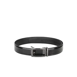 Louis Stitch Gunmetal Leather Solid Belt-picture-16