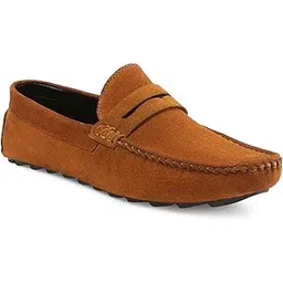 louis stitch Loafers Formal Shoes for Men | Damsire Underrobe Italian Suede Leather Moccasins | Slip-on Shoes for Business, Casual, Parties (LSITSUTB-)-picture-12