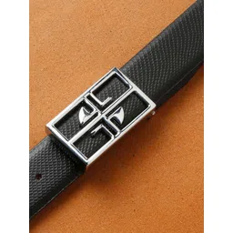 LOUIS STITCH Men Black Leather Formal Belt-picture-41